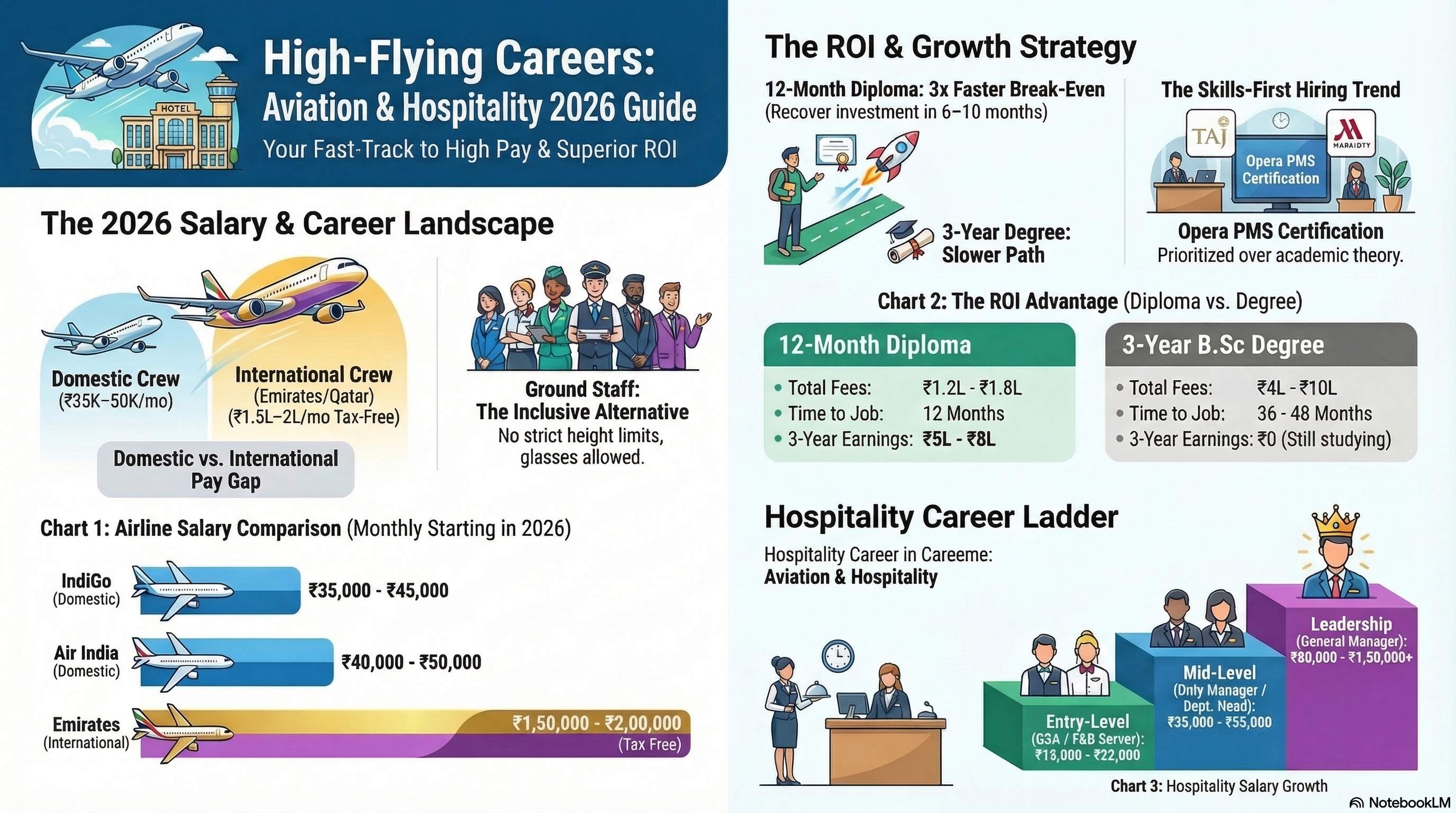 Short Term Hotel Management Courses India 2026: 6-12 Month Diplomas - Hotel Mgmt career guide from Wings Institute Vadodara Gujarat